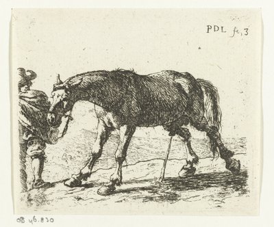 Cavalo fazendo xixi de Pieter van Laer